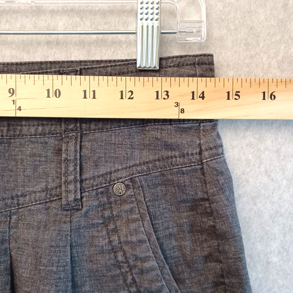 prAna Lisbeth Hemp Blend Short Skirt Size 0 Active Pickleball Gray UPF 50 - Picture 15 of 16